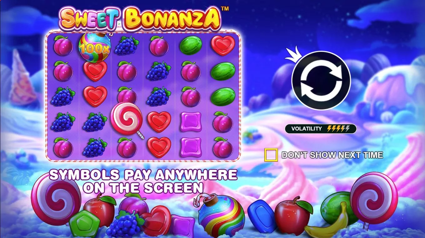 การโหลดเกม Sugar in Sweet Bonanza Casino Slot และ ได้รับเงินจริงเมื่อเล่นชนะ